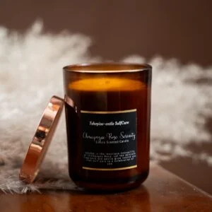 Luxury Scented Candle – Champagne Rose (350ML)