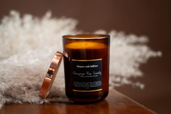 Luxury Scented Candle – Champagne Rose (350ML)